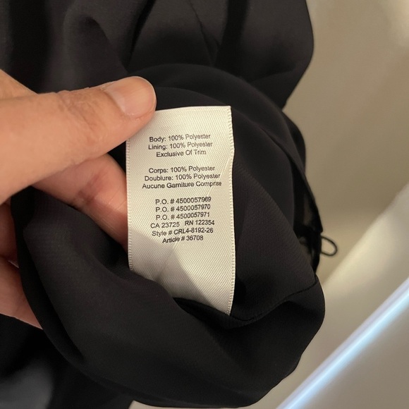 Aritzia Wilfred Sabine Black Wrap Front Mini Dress Size S - Picture 8 of 14